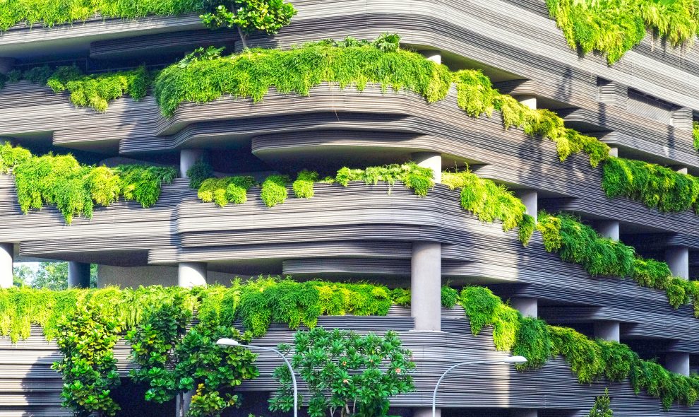 Green building during the day.