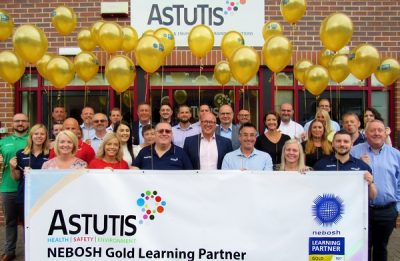 Learning partner Astutis receive prestigious Gold ranking from NEBOSH
