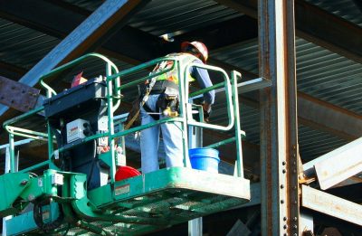 cherry picker workers